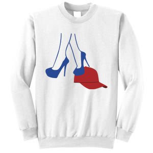 Kamala Harris Heels Stepping On Red Funny Hat Vote 2024 Sweatshirt