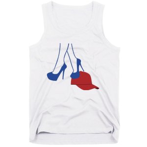 Kamala Harris Heels Stepping On Red Funny Hat Vote 2024 Tank Top