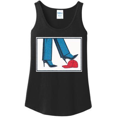 Kamala Harris Heels Stepping On Maga Hat Ladies Essential Tank