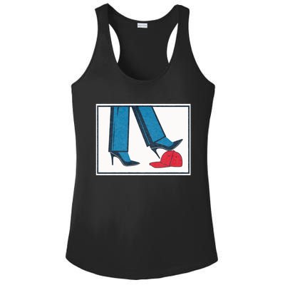 Kamala Harris Heels Stepping On Maga Hat Ladies PosiCharge Competitor Racerback Tank