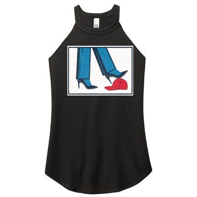 Kamala Harris Heels Stepping On Maga Hat Women’s Perfect Tri Rocker Tank