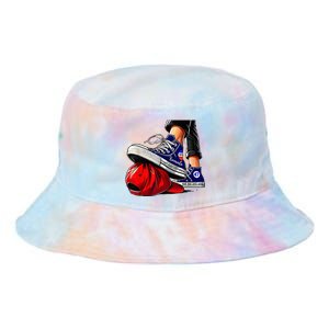 Kamala Harris High Heels Stepping On Red Maga Hat Tie Dye Newport Bucket Hat