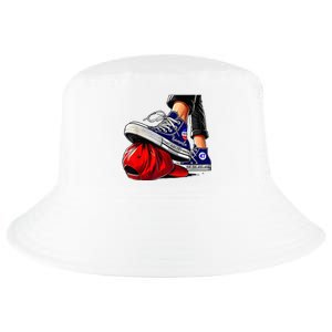 Kamala Harris High Heels Stepping On Red Maga Hat Cool Comfort Performance Bucket Hat