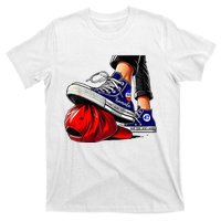 Kamala Harris High Heels Stepping On Red Maga Hat T-Shirt