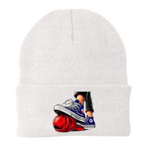 Kamala Harris High Heels Stepping On Red Maga Hat Knit Cap Winter Beanie