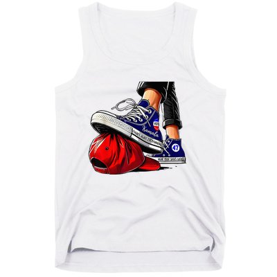 Kamala Harris High Heels Stepping On Red Maga Hat Tank Top