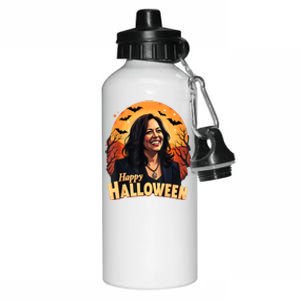 Kamala Harris Happy Halloween Harris Walz 2024 Usa Halloween Aluminum Water Bottle