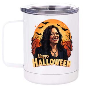 Kamala Harris Happy Halloween Harris Walz 2024 Usa Halloween 12 oz Stainless Steel Tumbler Cup