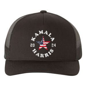 Kamala Harris Harris 2024 Us Flag Democratic President Yupoong Adult 5-Panel Trucker Hat