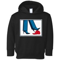 Kamala Harris Heels Stepping On Maga Hat Toddler Hoodie