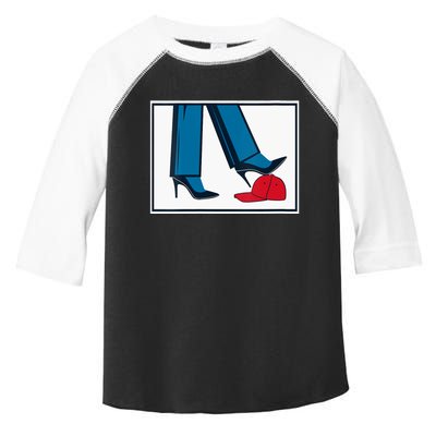 Kamala Harris Heels Stepping On Maga Hat Toddler Fine Jersey T-Shirt