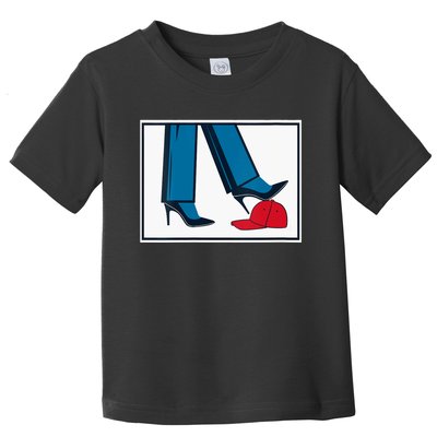 Kamala Harris Heels Stepping On Maga Hat Toddler T-Shirt