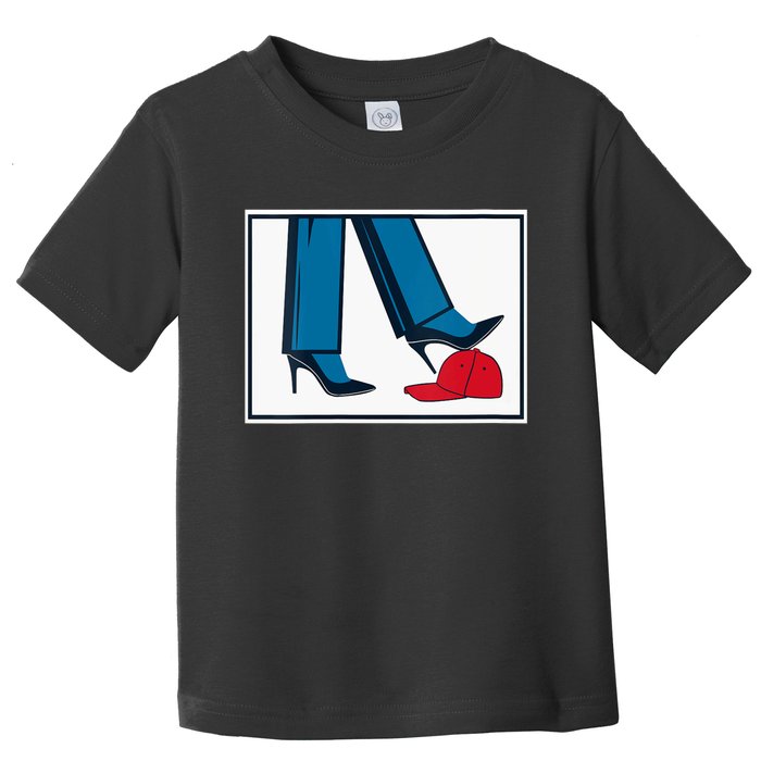 Kamala Harris Heels Stepping On Maga Hat Toddler T-Shirt