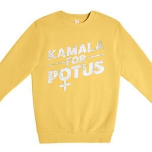 Kamala Harris Historic First Woman President Premium Crewneck Sweatshirt