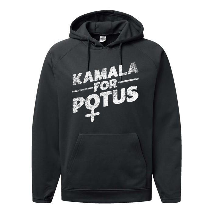 Kamala Harris Historic First Woman President Performance Fleece Hoodie