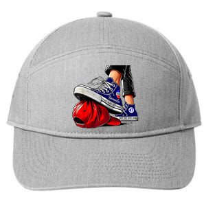 Kamala Harris High Heels Stepping On Red Maga Hat 7-Panel Snapback Hat