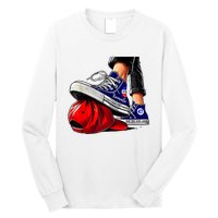 Kamala Harris High Heels Stepping On Red Maga Hat Long Sleeve Shirt