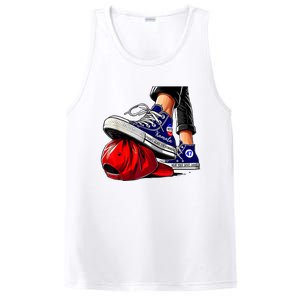 Kamala Harris High Heels Stepping On Red Maga Hat PosiCharge Competitor Tank