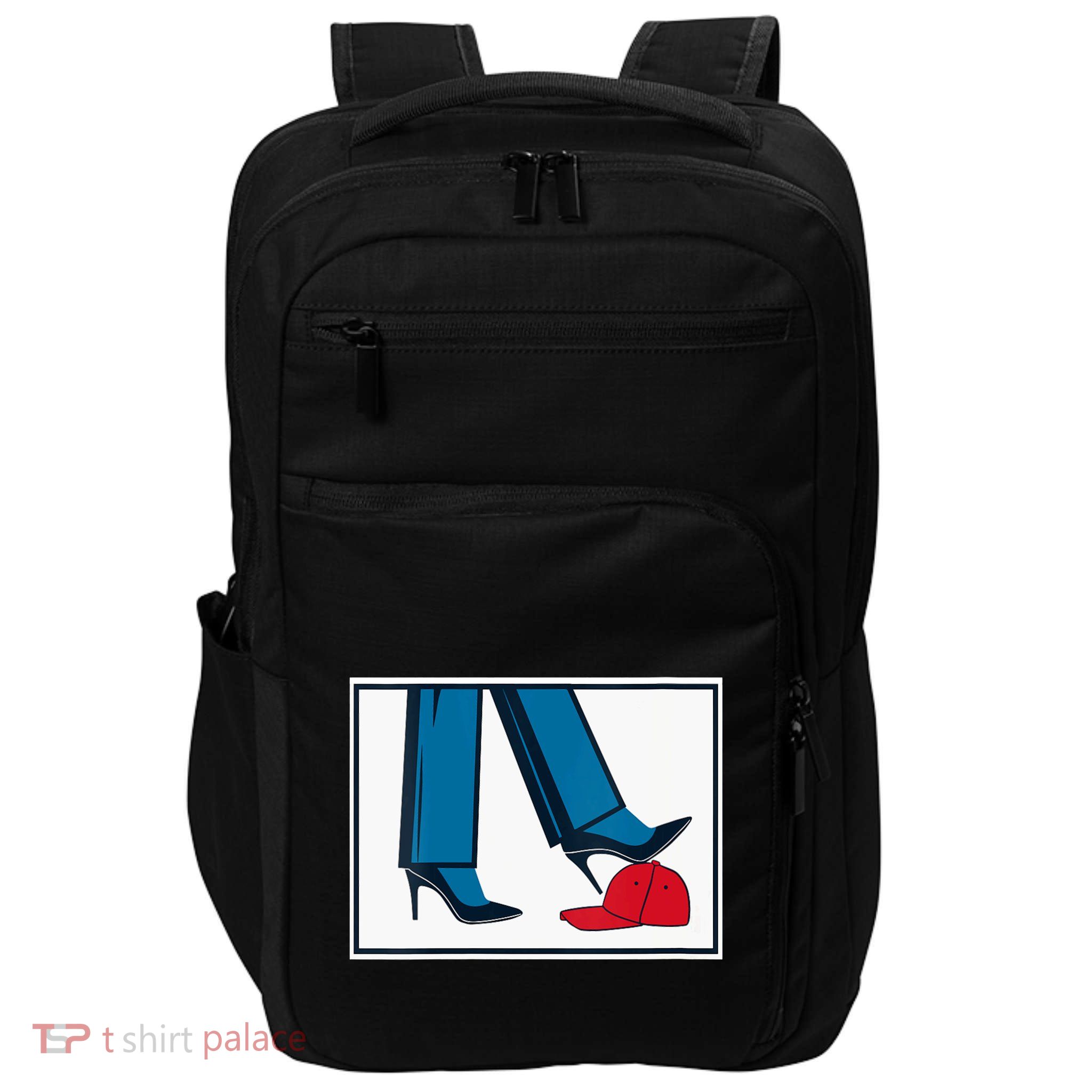 Kamala Harris Heels Stepping On Maga Hat Impact Tech Backpack