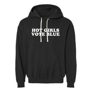 Kamala Harris Hot G.I.R.L.S Vote Blue 2024 Garment-Dyed Fleece Hoodie