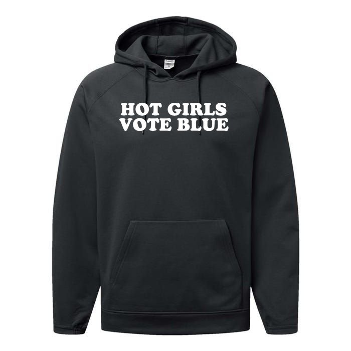 Kamala Harris Hot G.I.R.L.S Vote Blue 2024 Performance Fleece Hoodie