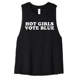 Kamala Harris Hot G.I.R.L.S Vote Blue 2024 Women's Racerback Cropped Tank