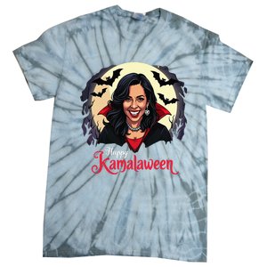 Kamala Harris Happy Kamalaween Pumpkin Ghost Vote Tie-Dye T-Shirt