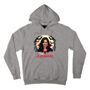 Kamala Harris Happy Kamalaween Pumpkin Ghost Vote Tall Hoodie