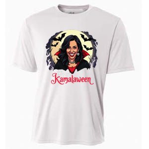 Kamala Harris Happy Kamalaween Pumpkin Ghost Vote Cooling Performance Crew T-Shirt