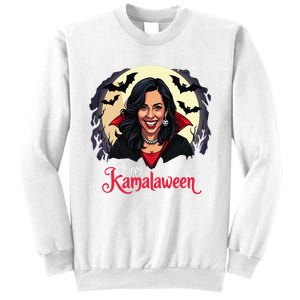 Kamala Harris Happy Kamalaween Pumpkin Ghost Vote Sweatshirt