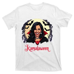 Kamala Harris Happy Kamalaween Pumpkin Ghost Vote T-Shirt