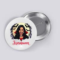 Kamala Harris Happy Kamalaween Pumpkin Ghost Vote Button