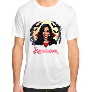 Kamala Harris Happy Kamalaween Pumpkin Ghost Vote Adult ChromaSoft Performance T-Shirt