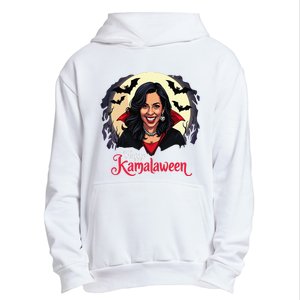 Kamala Harris Happy Kamalaween Pumpkin Ghost Vote Urban Pullover Hoodie