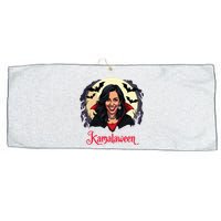 Kamala Harris Happy Kamalaween Pumpkin Ghost Vote Large Microfiber Waffle Golf Towel