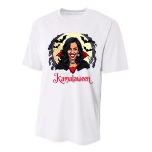 Kamala Harris Happy Kamalaween Pumpkin Ghost Vote Performance Sprint T-Shirt