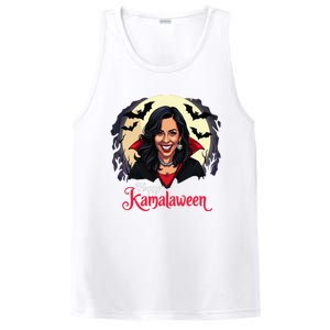 Kamala Harris Happy Kamalaween Pumpkin Ghost Vote PosiCharge Competitor Tank