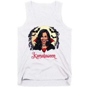 Kamala Harris Happy Kamalaween Pumpkin Ghost Vote Tank Top