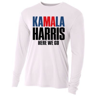 Kamala Harris Here We Go. Kamala Cooling Performance Long Sleeve Crew