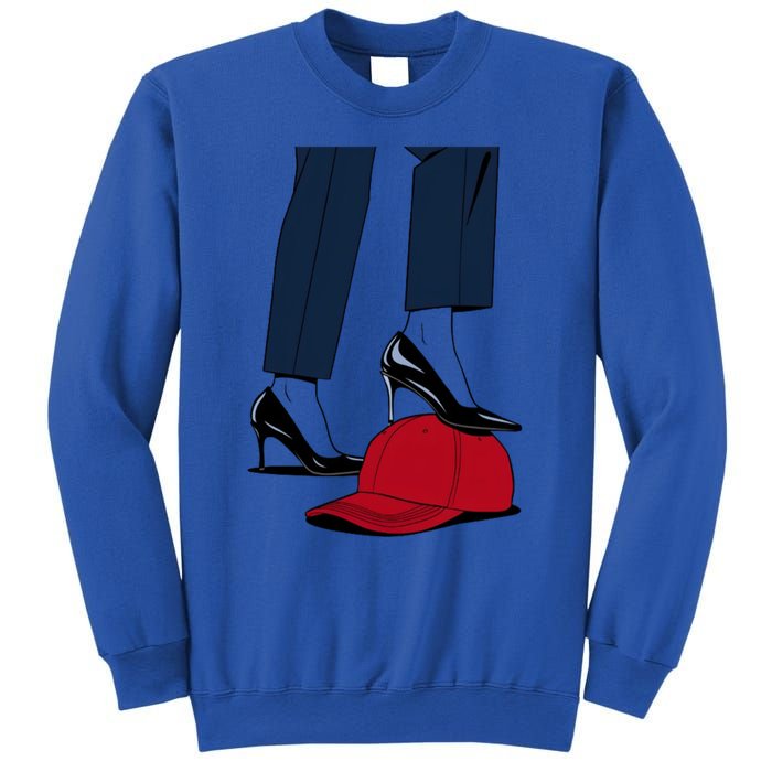 Kamala Harris Heels Stepping On Red Funny Hat Vote 2024 Gift Sweatshirt