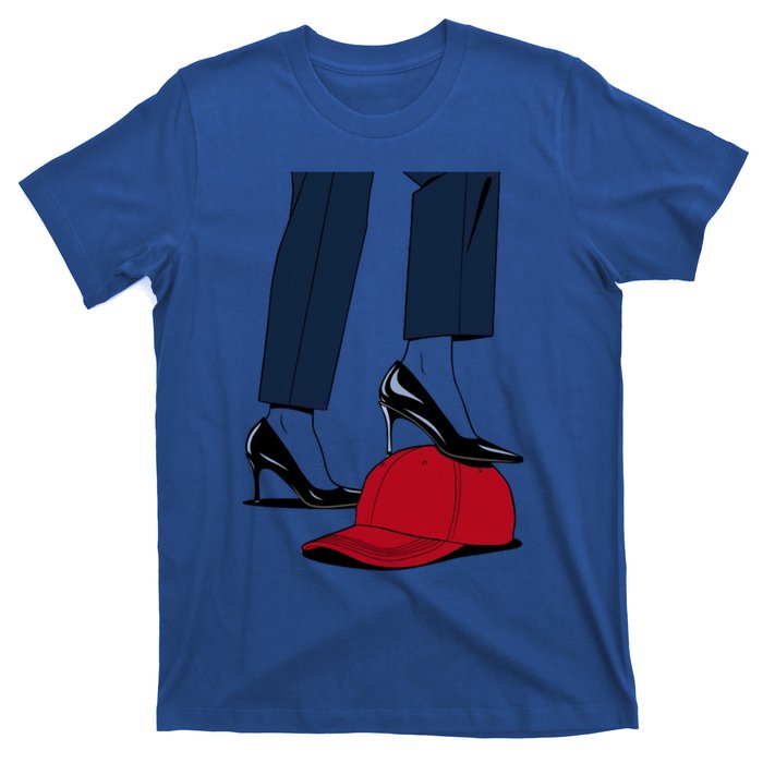 Kamala Harris Heels Stepping On Red Funny Hat Vote 2024 Gift T-Shirt