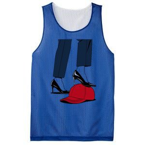 Kamala Harris Heels Stepping On Red Funny Hat Vote 2024 Gift Mesh Reversible Basketball Jersey Tank