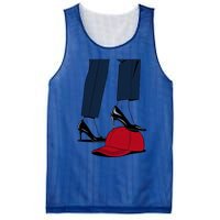 Kamala Harris Heels Stepping On Red Funny Hat Vote 2024 Gift Mesh Reversible Basketball Jersey Tank