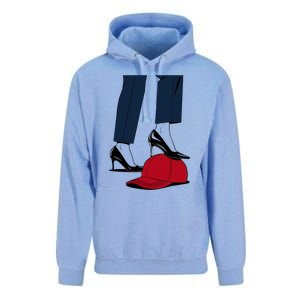 Kamala Harris Heels Stepping On Red Funny Hat Vote 2024 Gift Unisex Surf Hoodie