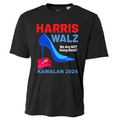 Kamala Harris Heels Stepping On Red Maga Hat Cooling Performance Crew T-Shirt