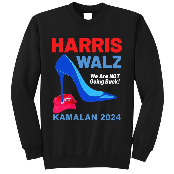 Kamala Harris Heels Stepping On Red Maga Hat Sweatshirt