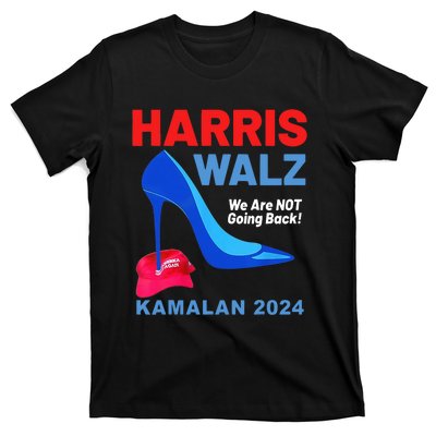 Kamala Harris Heels Stepping On Red Maga Hat T-Shirt