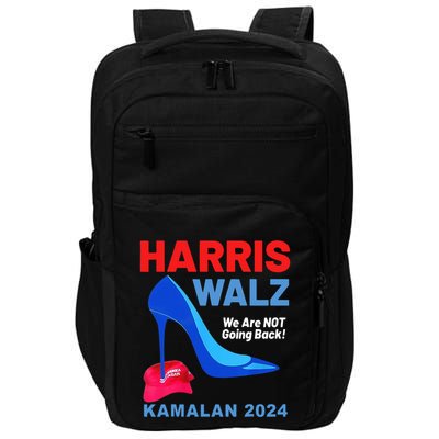 Kamala Harris Heels Stepping On Red Maga Hat Impact Tech Backpack