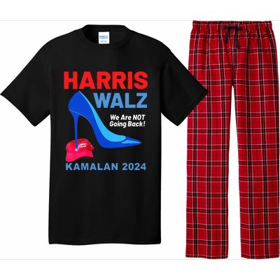 Kamala Harris Heels Stepping On Red Maga Hat Pajama Set