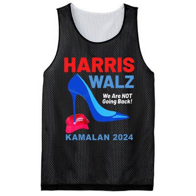 Kamala Harris Heels Stepping On Red Maga Hat Mesh Reversible Basketball Jersey Tank